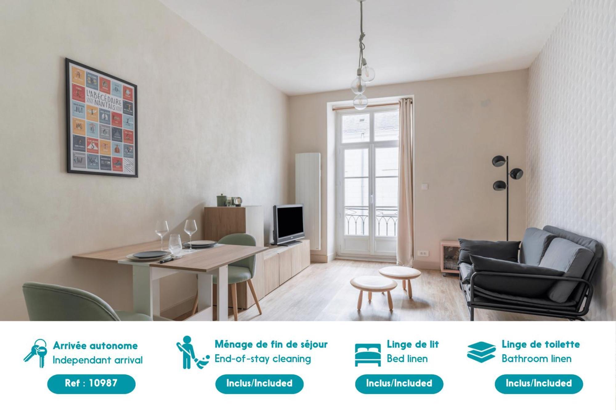 Appartement Confortable Au Coeur De Nantes Bagian luar foto